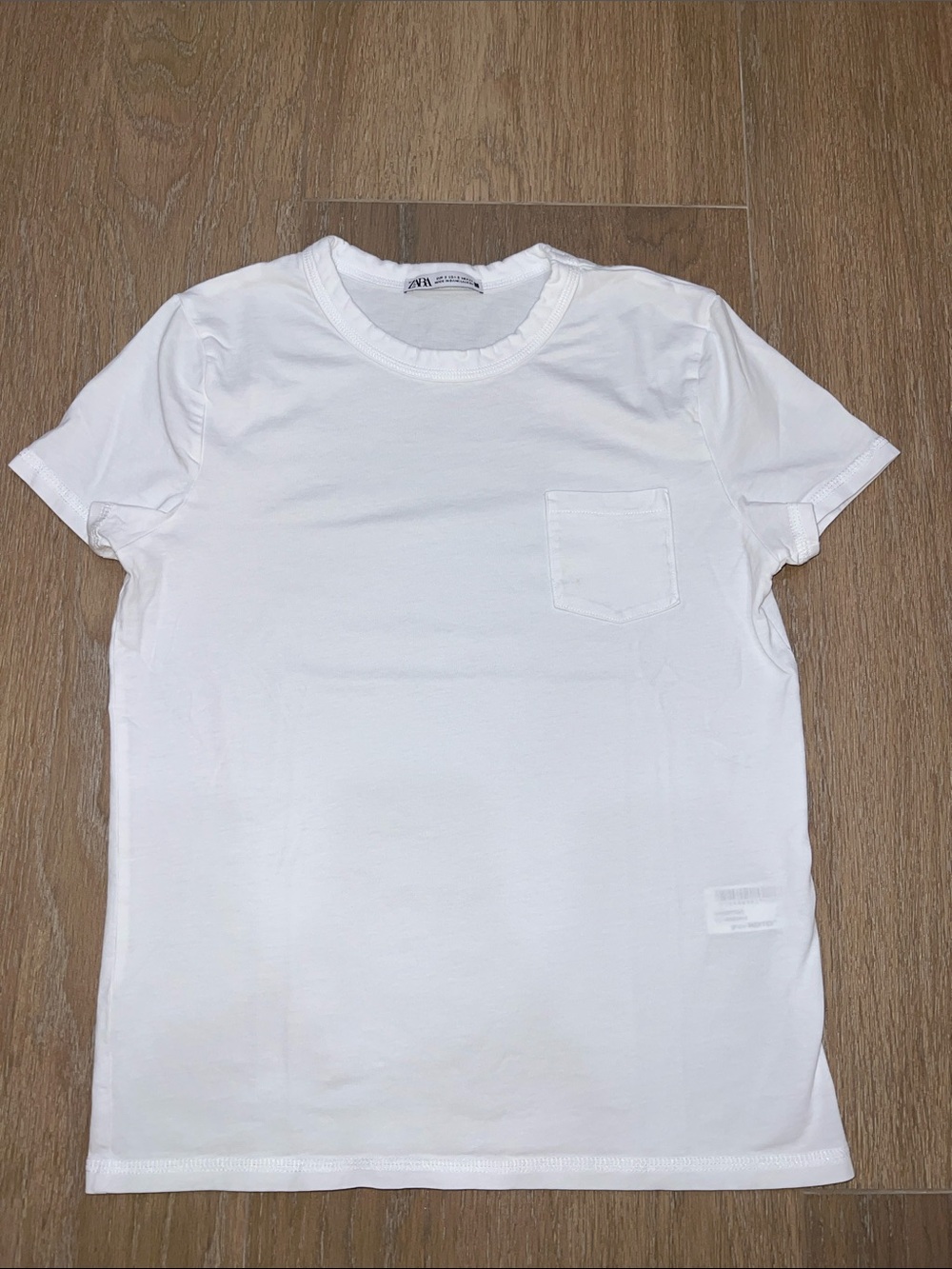 Zara Classic White Pocket Tee